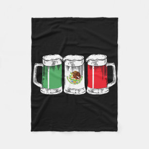 Viva Mexico Skeleton Cinco De Mayo Mexican Indepen Fleece Blanket