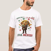 Viva Mexico Taco Character T-Shirt | 3D The Cry
