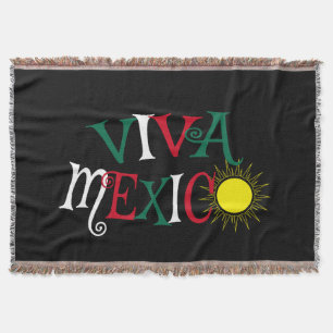 Viva Mexico Throw Blanket