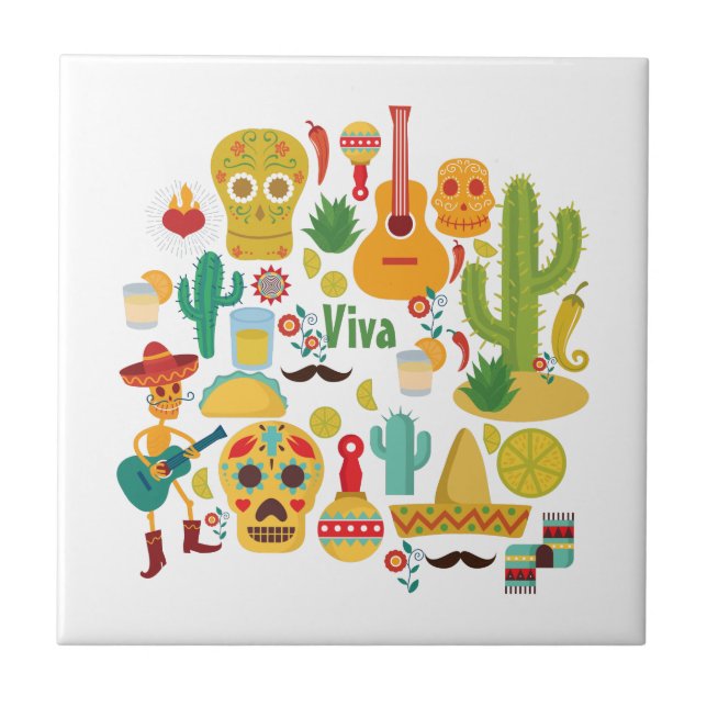 viva mexico tile (Front)
