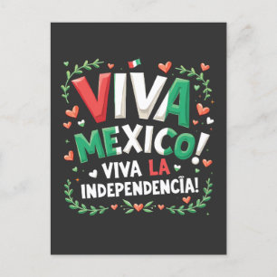 Viva Mexico Viva la Independencia Independece Day Postcard