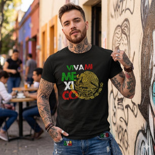 Viva mi Mexico Flag  T-Shirt