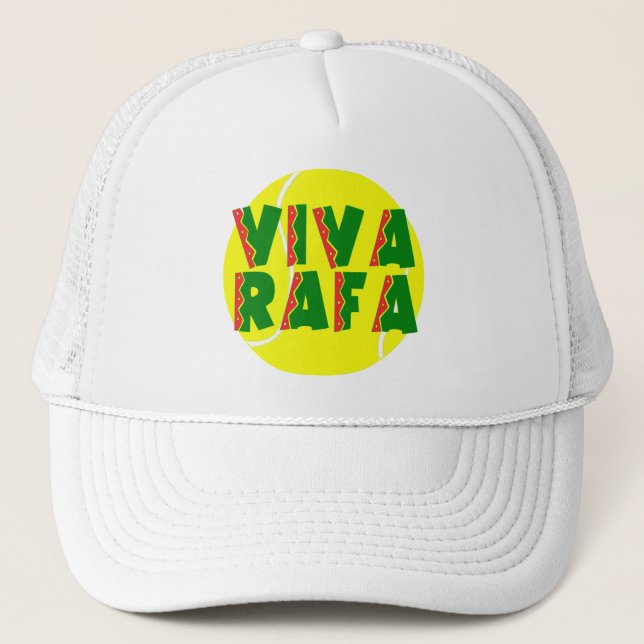 VIVA RAFA with Tennis Ball Trucker Hat (Front)