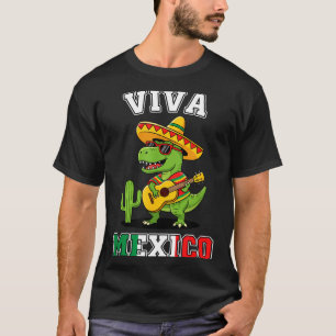 Viva tyrannosaurus rex kids sombrero cactus fiesta T-Shirt