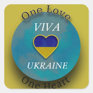 VIVA UKRAINE SQUARE STICKER