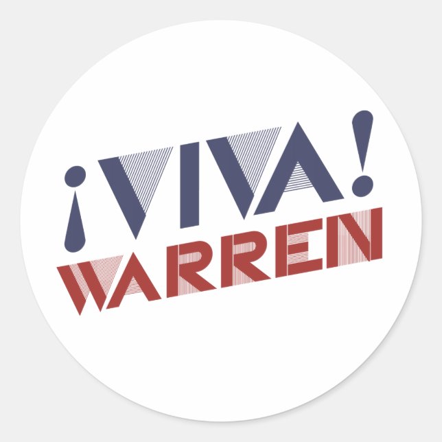 VIVA WARREN - 2016.png Classic Round Sticker (Front)