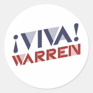 VIVA WARREN - 2016.png Classic Round Sticker