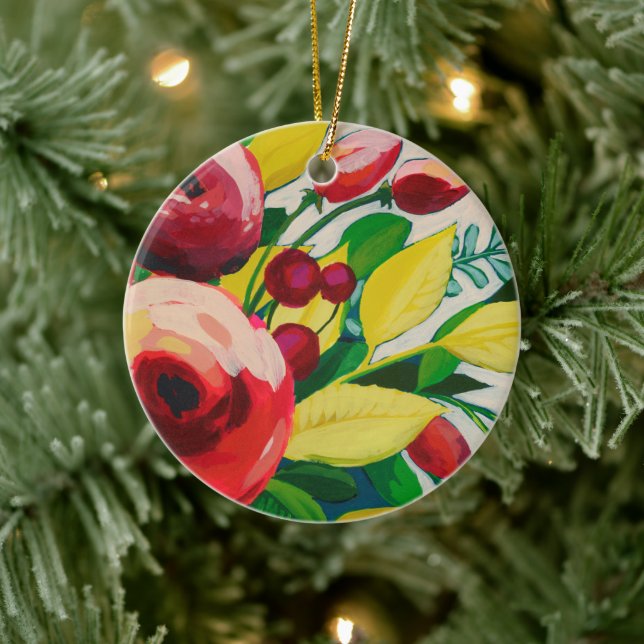 Vivacious Blooms Ceramic Tree Decoration (Tree)