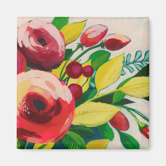 Vivacious Blooms Magnet (Front)