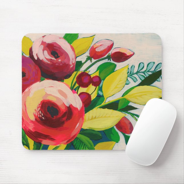 Vivacious Blooms Mouse Mat (With Mouse)