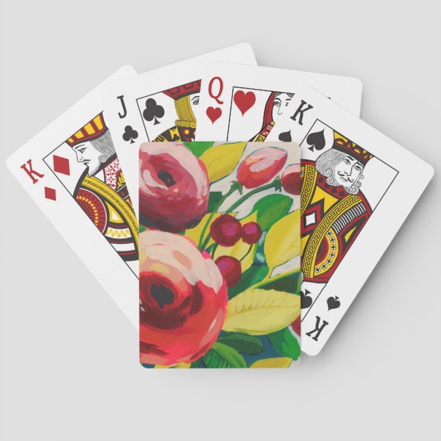 Vivacious Blooms Playing Cards (Back)