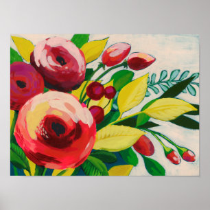 Vivacious Blooms Poster