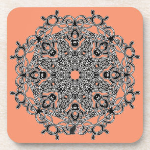 Vivacious Octa Glyph Dusk Coaster