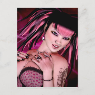 Vivaciously Gothic Postcard