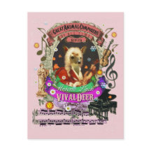 Vivaldeer Funny Deer Fawn Animal Composer Vivaldi