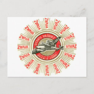 VIVAZ Aeroplane Postcard