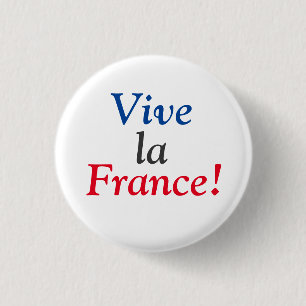 Vive la France! 3 Cm Round Badge