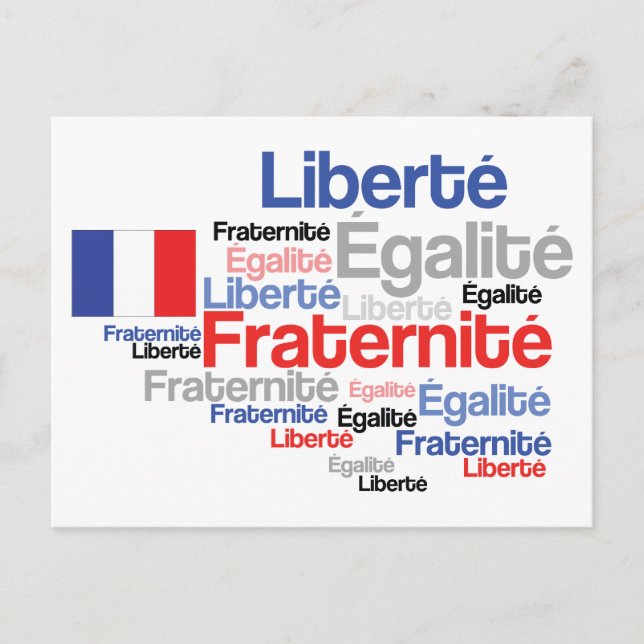 Vive La France French Flag Francophile's Postcard (Front)
