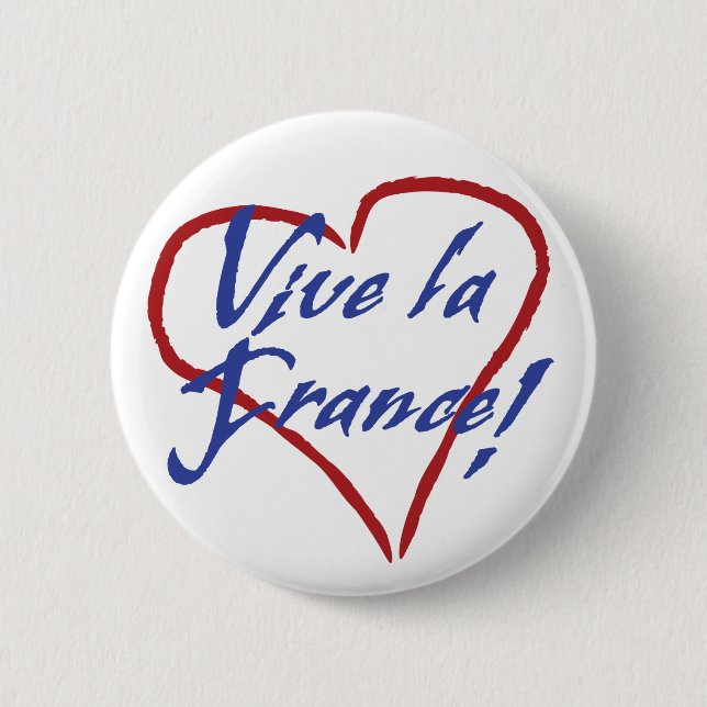 Vive la France Standard Round Button (Front)