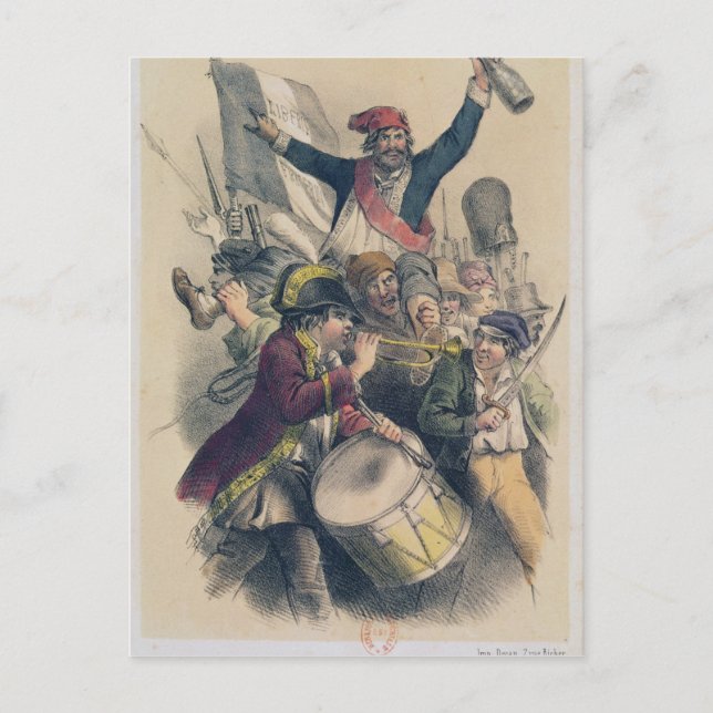 Vive la Republique, 1848 Postcard (Front)