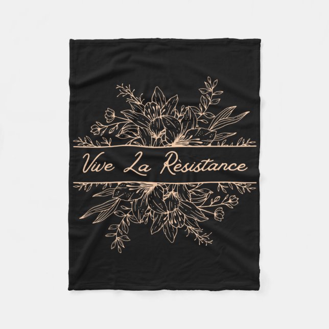 Vive La Resistance  Fleece Blanket (Front)