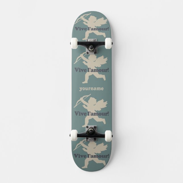 Vive L'amour Cupid custom skateboards (Front)
