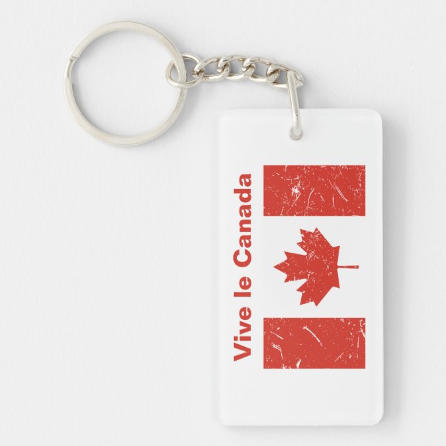 Vive le Canada Key Ring (Front)
