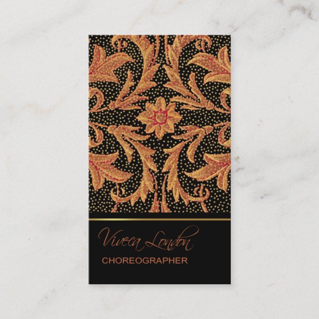 Viveca London Baroque Business Card (Front)