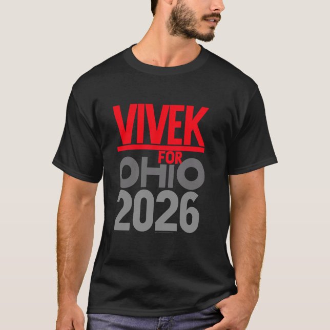 Vivek Ramaswamy for Governor of Ohio 2026 Modern T-Shirt (Front)