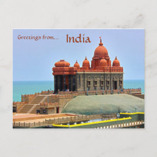 Vivekananda Rock Memorial Kanyakumari India Postcard