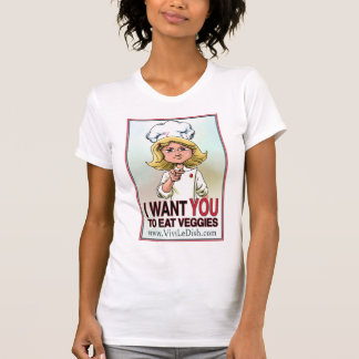 Vivi LeDish™ Eat Your Veggies Women Short T-Shirt