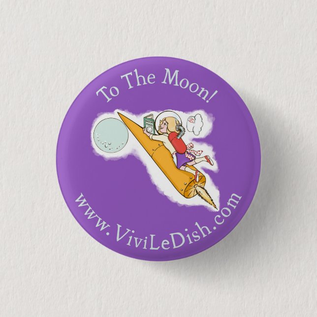 Vivi LeDish™ To The Moon Pin (Front)