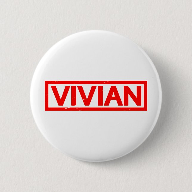 Vivian Stamp 6 Cm Round Badge (Front)