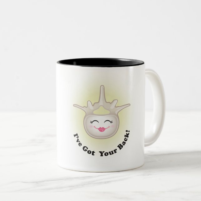 Vivian Vertebrae "I've Got Your Back!" Coffee Mug (Front Right)