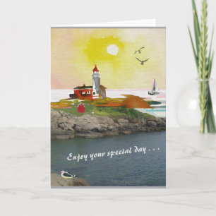 Vivian's Shop - The Lighthouse Birthday Card