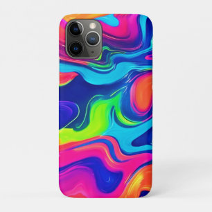Vivid Abstract Colour Waves Art iPhone 11 Pro Case