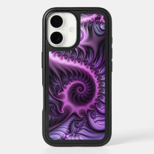 Vivid Abstract Cool Pink Purple Fractal Art Spiral