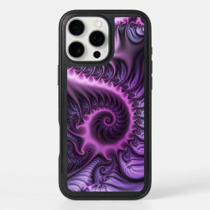 Vivid Abstract Cool Pink Purple Fractal Art Spiral