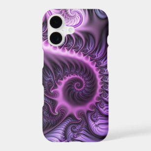 Vivid Abstract Cool Pink Purple Fractal Art Spiral