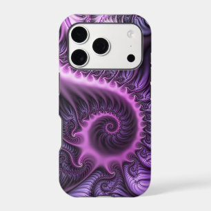 Vivid Abstract Cool Pink Purple Fractal Art Spiral