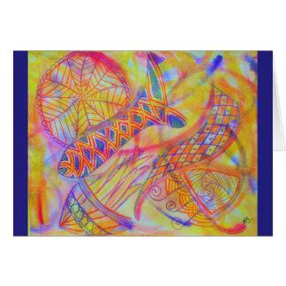 Vivid abstract mixed media