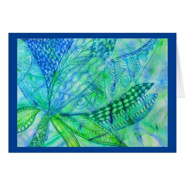 Vivid abstract mixed media floral (Front Horizontal)