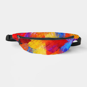 Vivid Abstract Paint Splash  – Colourful  Bum Bags