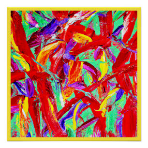 Vivid Abstract Pattern Poster