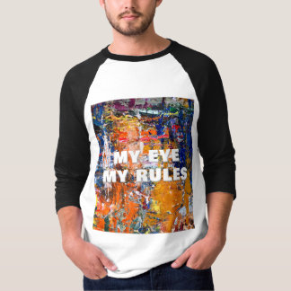 Vivid Abstraction – Oil Paint Chaos on Artist’s Pa T-Shirt