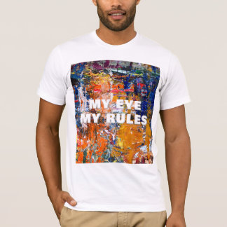 Vivid Abstraction – Oil Paint Chaos on Artist’s Pa T-Shirt