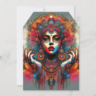 Vivid Aesthetic Portrait Holiday Card