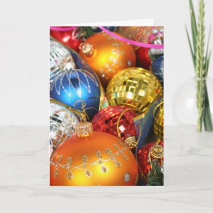 Vivid Array of Ornaments, A Christmas Card
