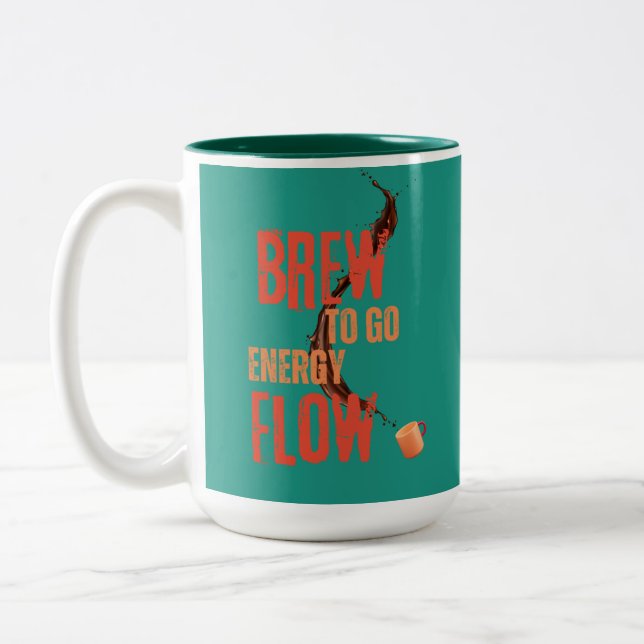 Vivid Artistic Brew To Go Energy Flow Mug (Left)