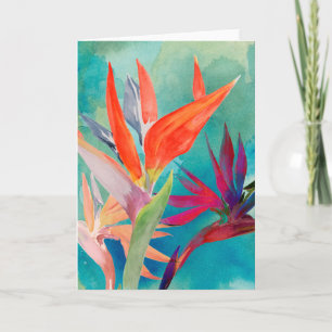 Vivid Birds of Paradise Card